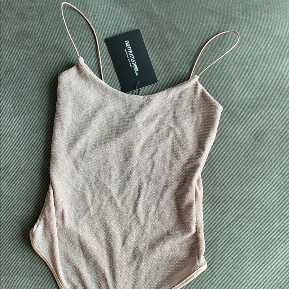 NWT Mauve spaghetti strap bodysuit